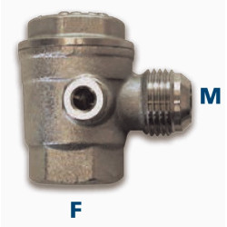Vertical non-return valve male-female D110