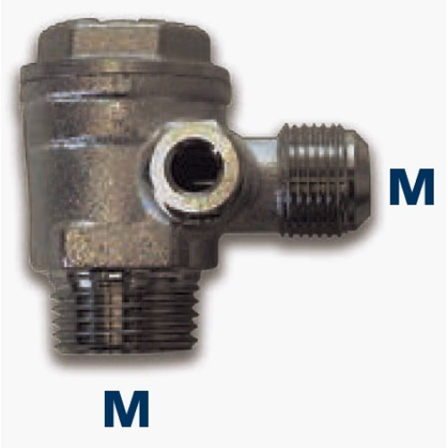 Vertical non-return valve male-male D112