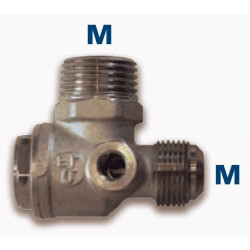 Horizontal non-return valve male-male D113