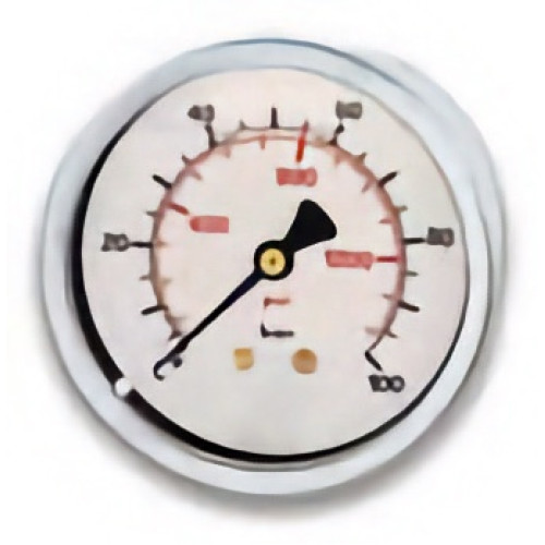 Pressure gauge conical male rear connection in glycerine D220