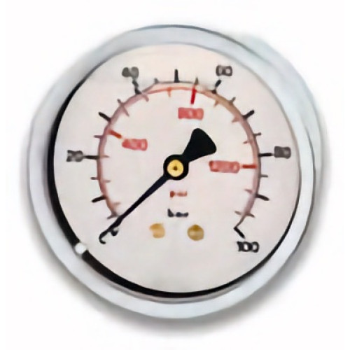 Pressure gauge conical male rear connection in glycerine D235