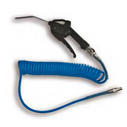 Blow gun kit with polyurethane spiral hose M150