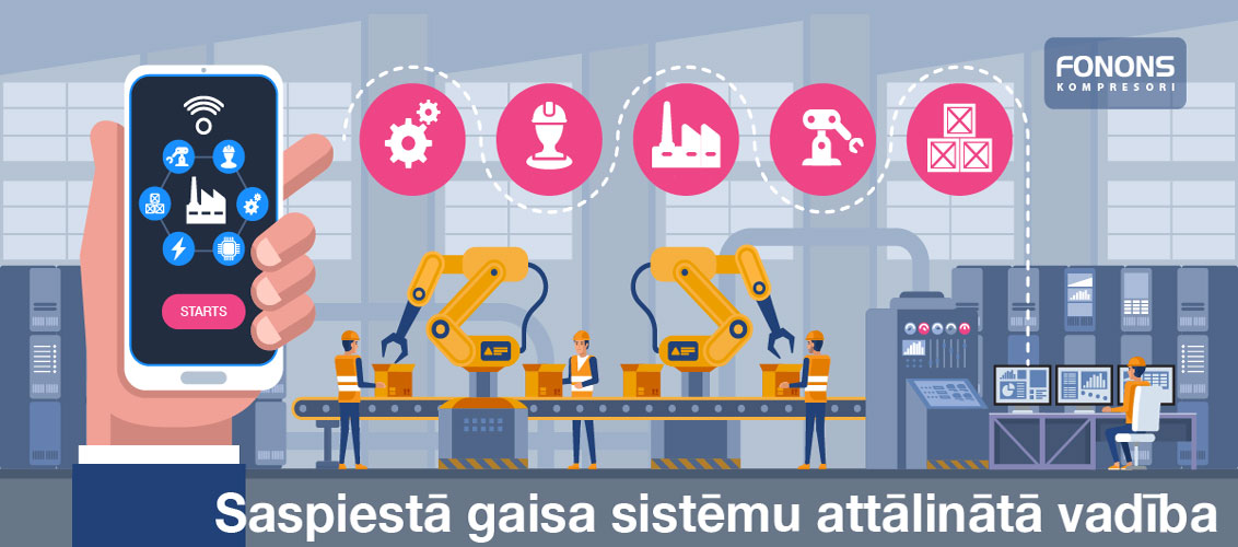 attālinātā kompresoru vadība